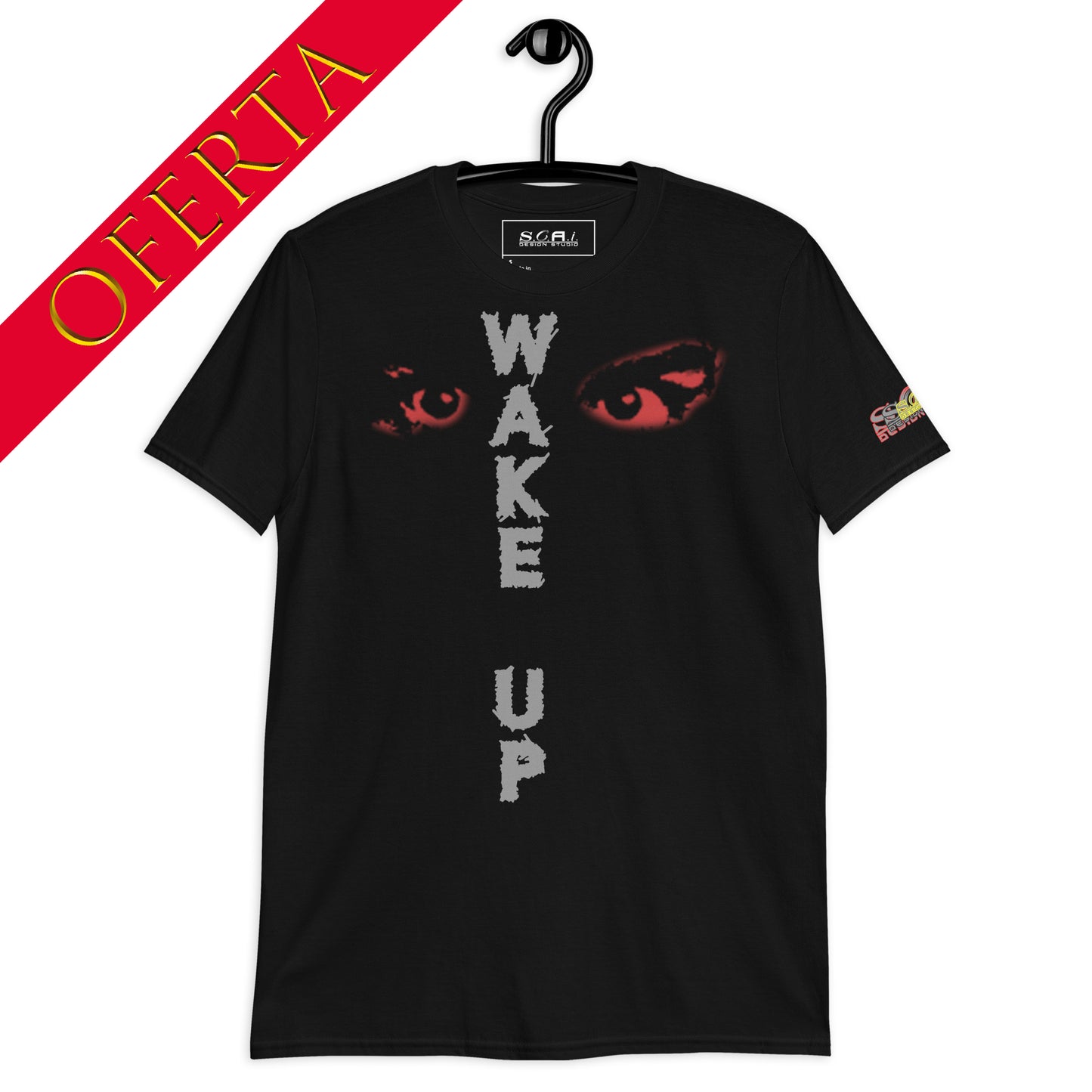 T-shirt unisex_Wake up, Ojos_Oscuro